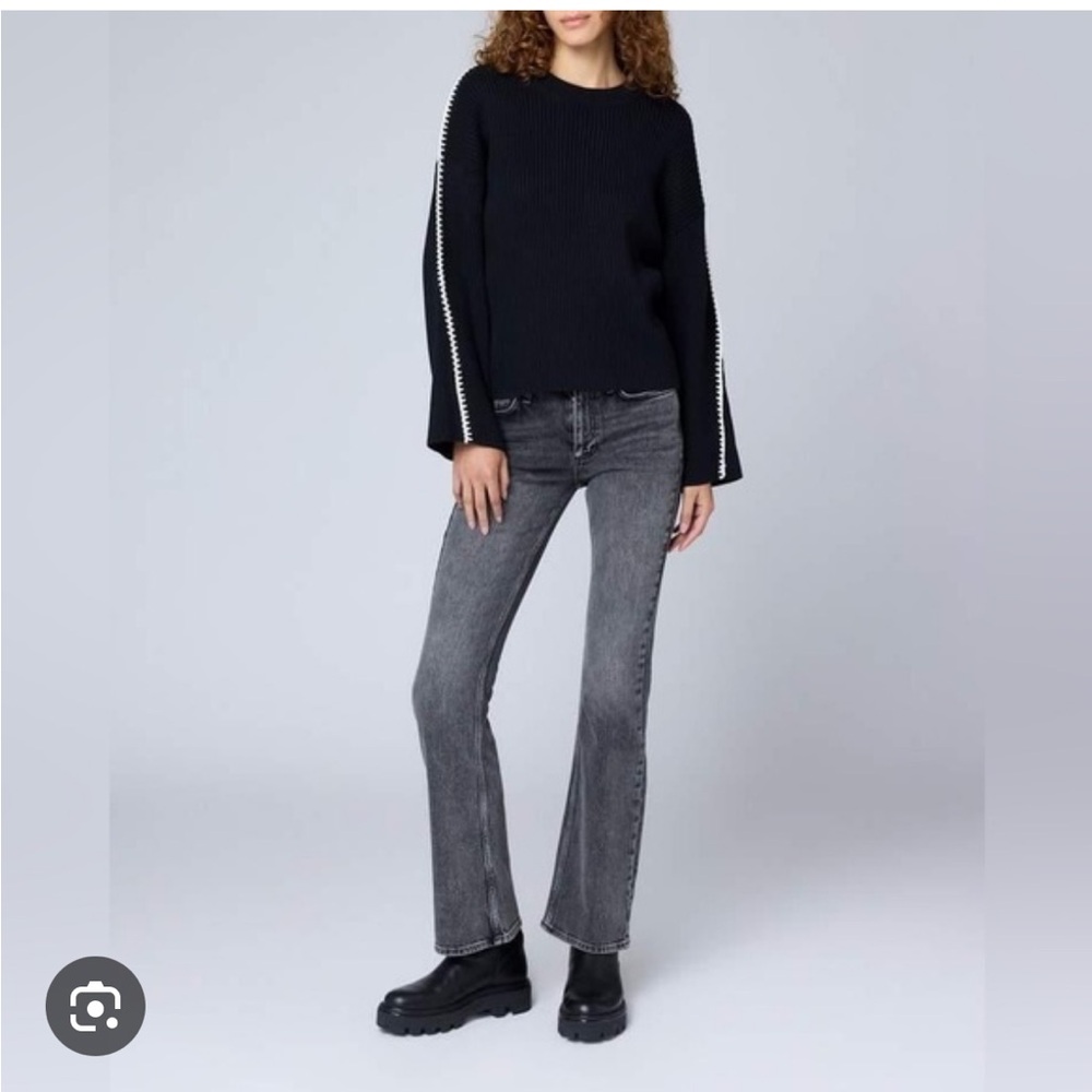 Rag & Bone Black Crew Neck Sweater